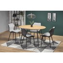 Стол обеденный HALMAR COLORADO дуб золотой/черный 120-160/80